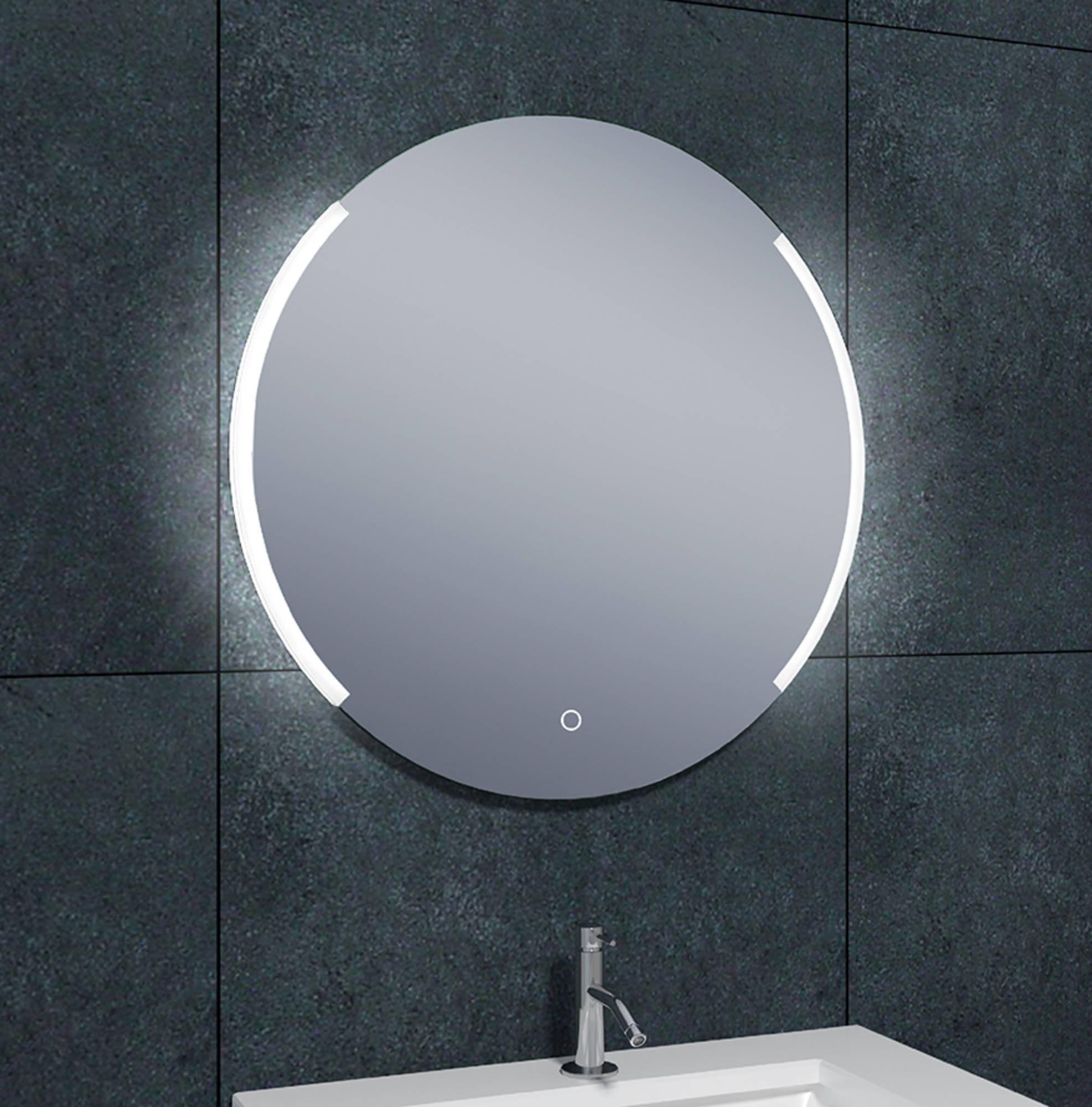 Saqu Spiegel 80 cm met LED verlichting Dimbaar en Verwarming