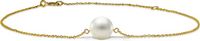 Miore Pure Armband Dames - 14 Karaat Goud - Zoetwaterparels - Handgemaakt Schakelarmband