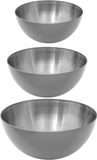 Secret de Gourmet bols de service - Set 9x - Inox - D24/D19/D13 cm
