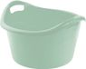 Hega Hogar Grote teil/afwasbak/kuip - kunststof - rond - handvatten - 54 x 32 cm - 38 liter - mintgroen