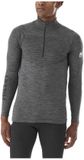 Millet Carline Warm 1/2 Zip Manches Longues Couche de Base Gris L-XL Homme