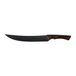 Tramontina CHURRASCO BLACK vleesmes, koksmes, roestvrij staal, ergonomische handgreep, kullgeslepen, lemmet 24 cm, scherp en duurzaam, ideaal voor barbecue, barbecue en keuken