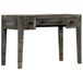 Maison Exclusive - Bureau noir 110 × 50 × 75 cm en bois massif de manguier