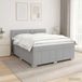 Maison Exclusive - lit boxspring LED avec matelas, gris clair, 140 x 190 cm, rembourré