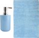 MSV badkamer droogloop mat - Napoli - 45 x 70 cm - lichtblauw