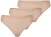 Chantelle Dames string 3 pack Soft Stretch nude