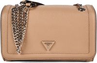 GUESS Noelle II Convertible Xbody Flap Bag Beige Taupe