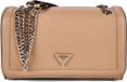 GUESS Noelle II Convertible Xbody Flap Bag Beige Taupe