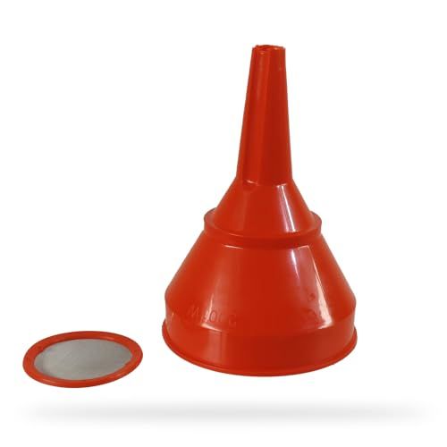 UNIVERSEL - Trechter van kunststof - 100 mm - rood
