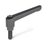 Ganter Normelemente | Verstelbare klemhendels met schroefdraad - GN 300-78-M8-63-SW
