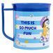 STOR Bluey kindermok van kunststof, 400 ml, magnetronbestendig, duurzaam, BPA-vrij, ideaal voor ontbijt en snack