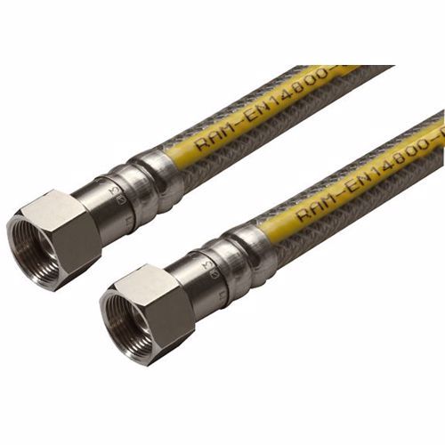 Superflex gasslang 150 cm W730004 (RVS)