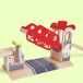 Hape Ophaalburg - Houten Treinbrug met Hefmechanisme