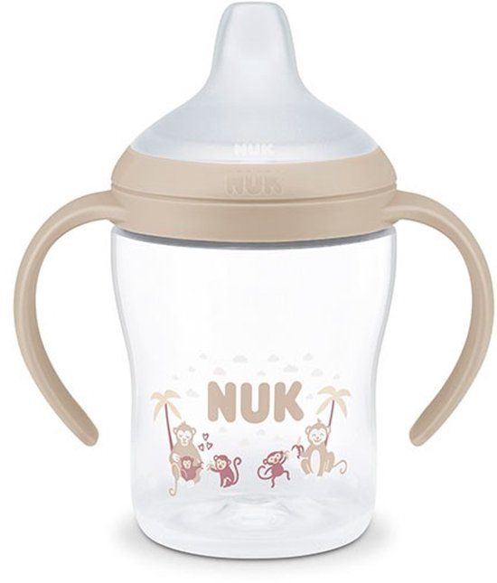 NUK drinkbeker baby Perfect Match 150ml antilek siliconen aap