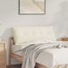 vidaXL - Coussin de dossier - Crème - 120 x 50 cm - Tissu côtelé