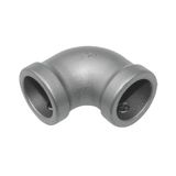 Hoek GARDINIA Hoek voor Ø 25 mm zilver