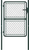 vidaXL Tuinpoort staal 100x125 cm groen