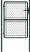 vidaXL Tuinpoort staal 100x125 cm groen