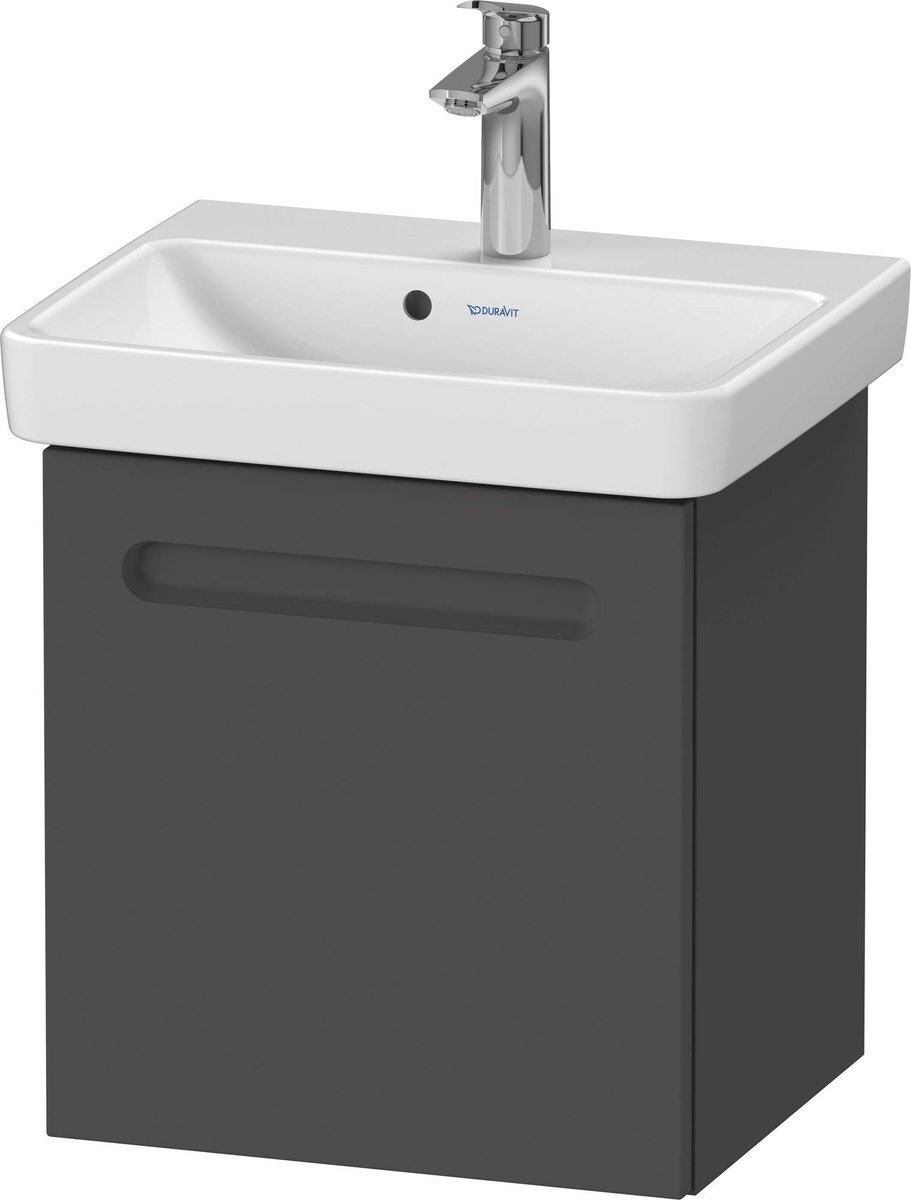 Duravit No.1 Wastafelonderkast Links 44x38,6x47,8 cm Mat Grafiet