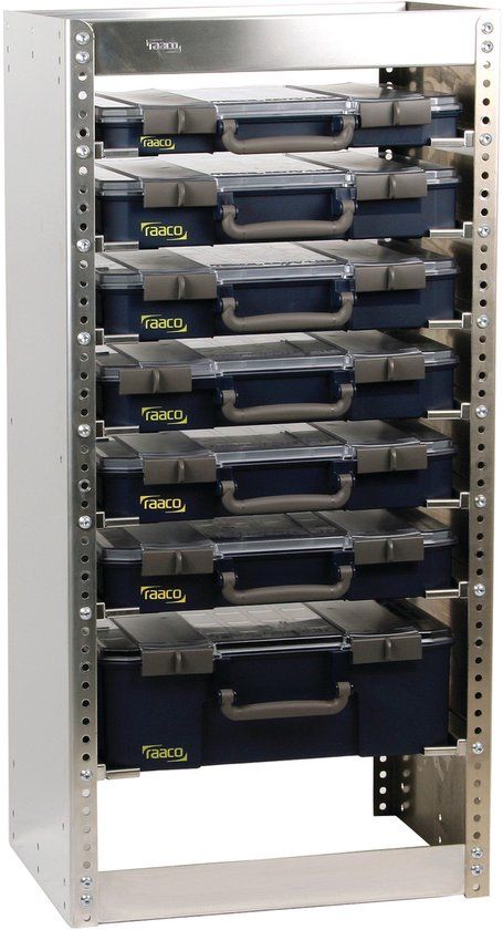 Raaco S292 CARRYLITE rek aluminium, 7 CarryLites
