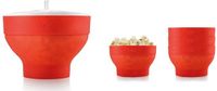 Lékué Magnetron Popcorn Maker - incl 4 Kommen - Red