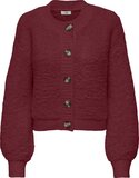 JDY Jdyeira Life L/S O-hals Cardigan Knt Bordeaux Dames - L