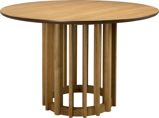 Dutchbone Barlet Eettafel Rond 120 cm Eikenhout Bruin