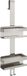 vidaXL Étagère de douche suspendue brossé 304 acier inoxydable