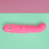 EIS Geribbelde G-spot vibrator van siliconen, 17 cm