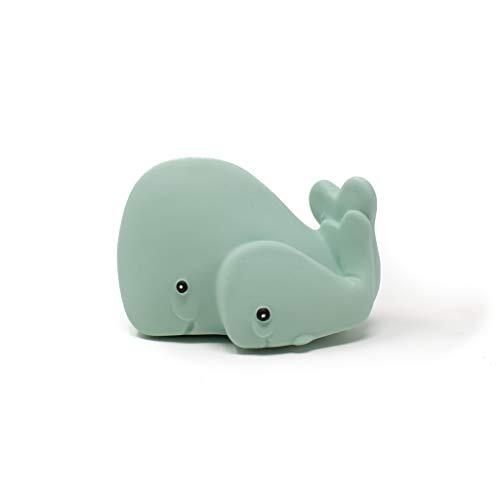 Mushroom and Co Lanco natuurlijke rubber speelgoed walvis de teether, volledig gevormd, 0 maanden