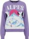 WE Fashion Pull avec imprimé animal - Violet - L