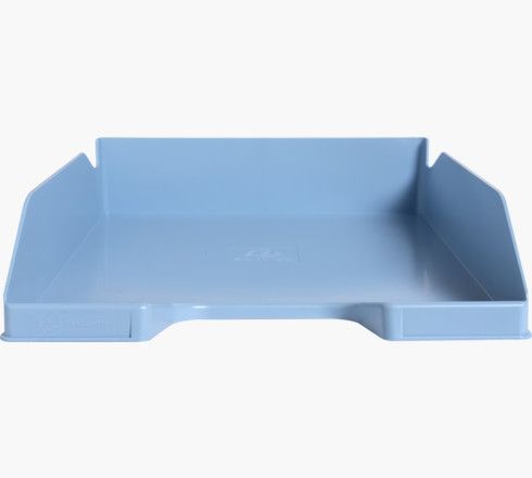Exacompta Bee Blue A4+ Plastic Letter Tray - Light Blue