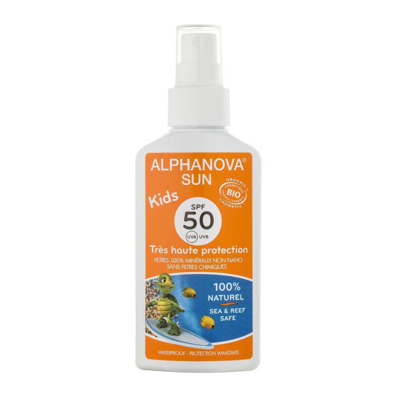 Alphanova Sun Natuurlijke zonnebrandspray voor kinderen factor 50