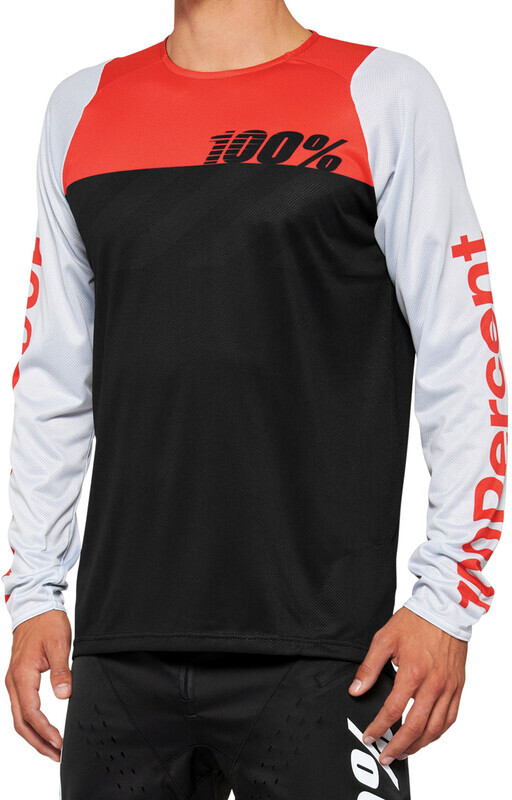 100% R-Core Longsleeve Jersey zwart/rood