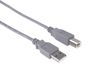 PremiumCord KU2AB3 - USB 2.0-kabel - USB-A naar USB-B - 3 meter - Grijs
