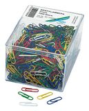 Wedo Paperclips Metaal, Kunststof 27 mm Assorted Colours 1000 Pieces