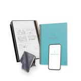 Rocketbook Core Notitieboek, herbruikbaar, Executive Formaat 15 x 22,4 cm, watergroen, gestippelde pagina's, app-verbinding, robuuste omslag, ideaal voor school, werk en creatieve projecten