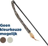 Trixie Kattenspeelgoed hengel plastic/pluche 51cm met catnip