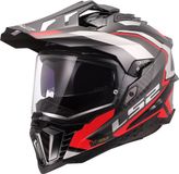LS2 MX701 Explorer C Frontier II Rood 06 Adventure Motorhelm - Maat XS - Helm