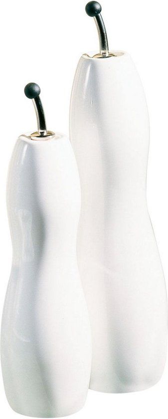 ASA Selection Grande Olives Olijfoliefles Gewelfd - Wit Porselein - 1.10 l - 30 cm