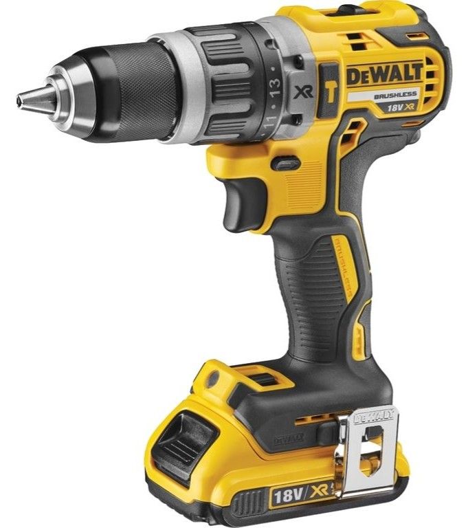 DeWalt DCD796D2-QW Accuboormachine - 18V - 2x 2.0Ah Accu - Geel/Zwart
