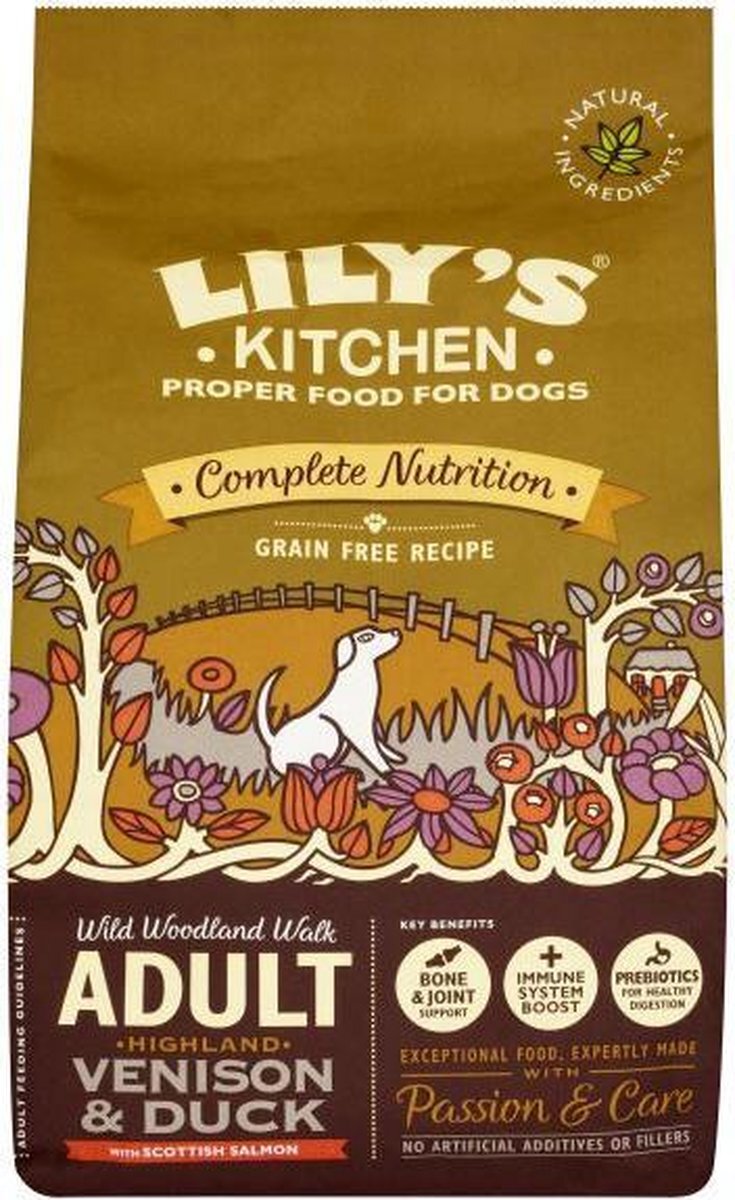 Lily´s kitchen 2,5 kg dog adult duck / salmon / venison hondenvoer