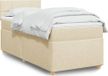 Maison Exclusive - Boxspringbed met matras, crème, 90x200 cm, textiel