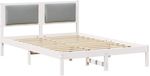vidaXL Bedframe Lichtgrijs 150 x 200 cm Massief grenenhout