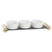 Fijalo DKD Home Decor Snackdienblad, Wit, Keramiek