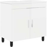 vidaXL Badkamer vaniteitsunit Hoogglans Wit 60 x 35 x 60 cm