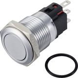 TRU COMPONENTS TC-12647488 Druktoets 250 V/AC 3 A 1x uit/(aan) IP65 Moment Inox 1 stuk(s)