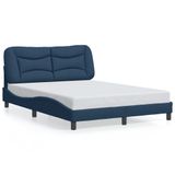 VidaXL Bedframe Blauw Stof 140x200 cm
