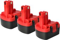 Bosch 3x Batterie Remplacement Pour Outil Électrique (3000 mAh, NiMH, 14,4 V) - vhbw