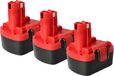 Bosch 3x Batterie Remplacement Pour Outil Électrique (3000 mAh, NiMH, 14,4 V) - vhbw